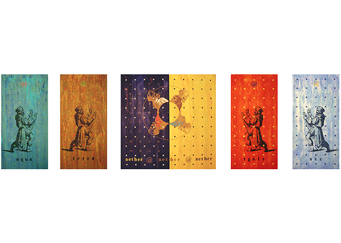 @ Elements 5 • 1mal 140 x 140 cm und 4mal 140 x 70 cm  • Acryl auf Leinwand